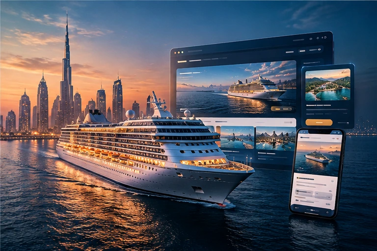 Royal Caribbean luxury cruise service provider website interface